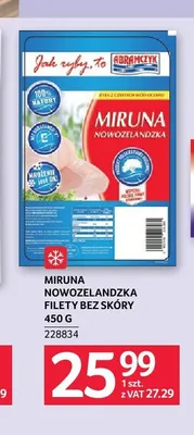 Miruna nowozelandzka filety bez skóry Abramczyk promocja w Selgros