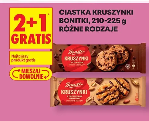 Ciastka kruszynki różne rodzaje promocja w Biedronka