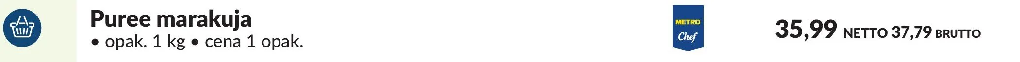 Puree marakuja promocja w Makro