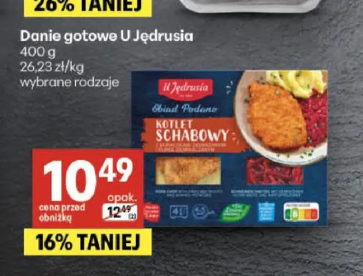 Danie gotowe U Jędrusia promocja w Delikatesy Centrum