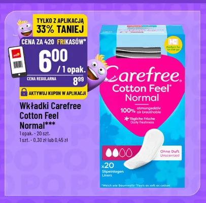 Wkładki Carefree Cotton Feel Normal promocja w POLOmarket