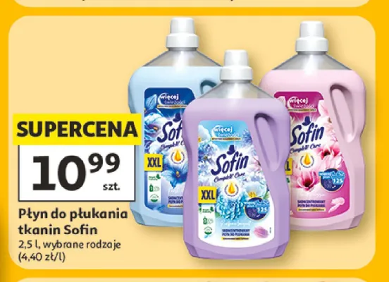 Płyn do płukania tkanin Sofin Complete Care Fresh promocja w Auchan