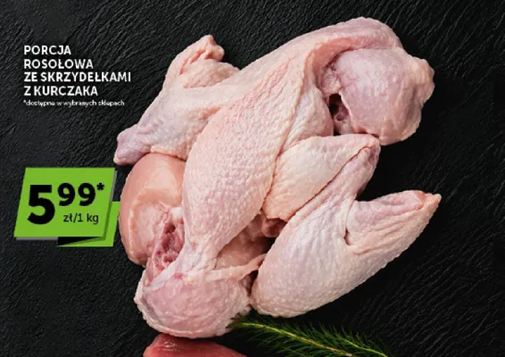 Porcja rosołowa ze skrzydełkami z kurczaka promocja w ABC