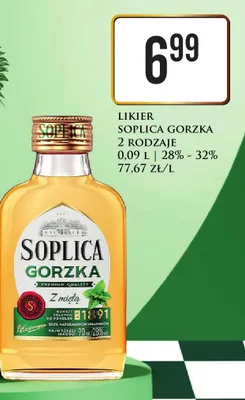 Likier gorzka 2 rodzaje promocja w Dino