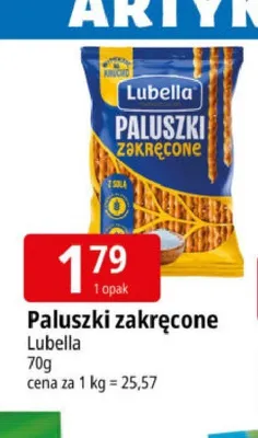 Paluszki zakręcone Lubella promocja w Leclerc