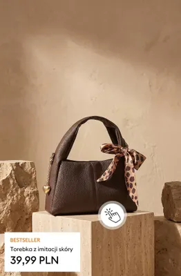 Torebka z imitacji skóry promocja w Sinsay