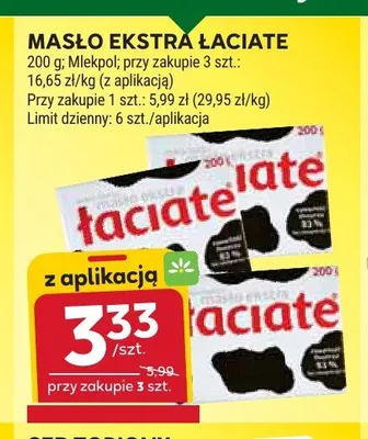 Masło ekstra Łaciate promocja w Stokrotka