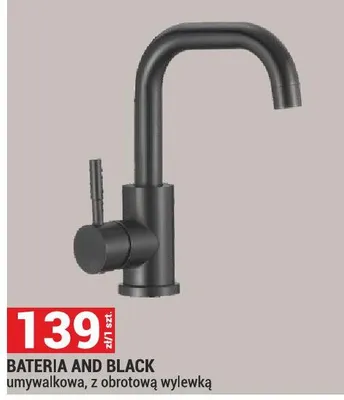 Bateria umywalkowa, z obrotową wylewką promocja w Merkury Market