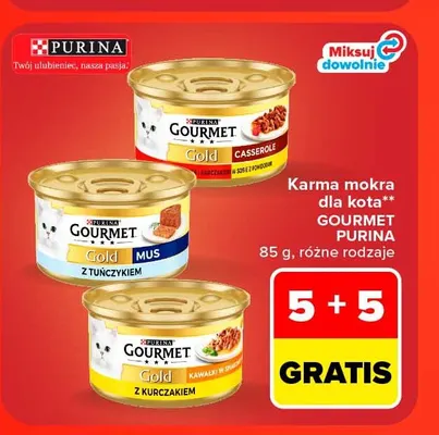 Karma mokra dla kota Gourmet Purina promocja w Carrefour Market
