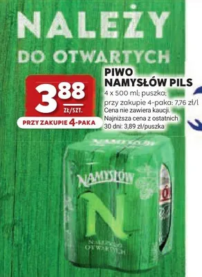 Piwo Namysłów Pils promocja w Stokrotka