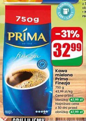 Kawa mielona finezja promocja w Dino