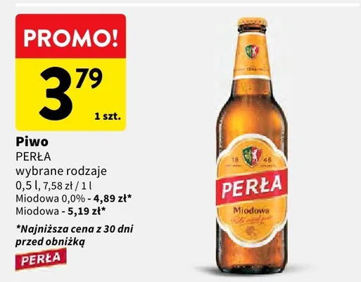 Piwo Miodowa promocja w Intermarche