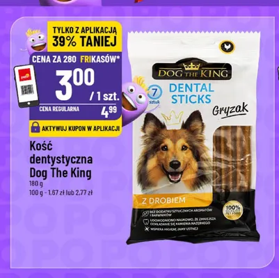 Kość dentystyczna Dog The King Gryzak z drobiem promocja w POLOmarket