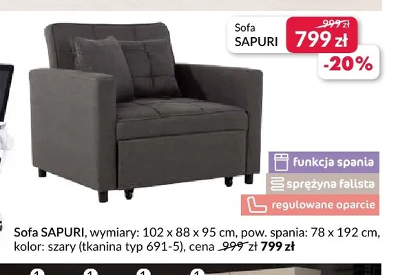 Sofa Sapuri promocja w Salony Agata