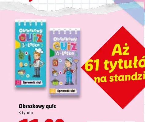 Książka Obrazkowy quiz promocja w Lidl