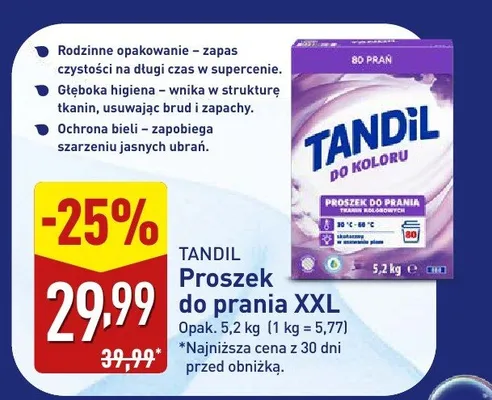 Proszek do prania XXL promocja w Aldi