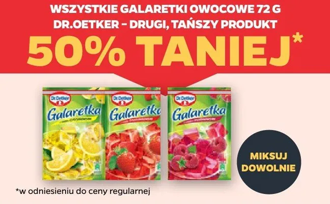 Galaretka owocowa Dr.Oetker promocja w Netto