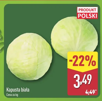 Kapusta biała polska promocja w Aldi