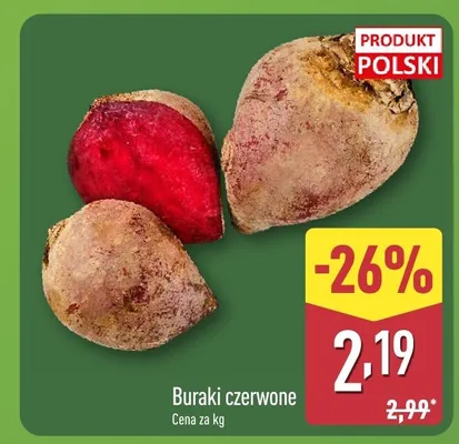 Buraki czerwone promocja w Aldi