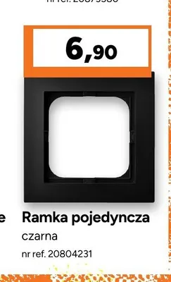Ramka pojedyncza Ospel Seria AS czarna promocja w Bricoman