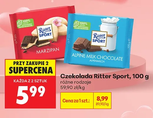 Czekolada Ritter Sport promocja w Biedronka