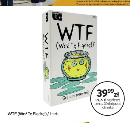 Gra planszowa WTF Weź Tę Flądrę! promocja w Empik