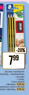 Zestaw ołówków Staedtler + temperówka i gumka promocja w Dino