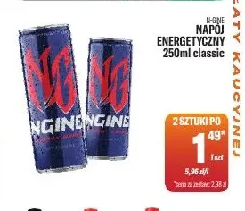 Napój energetyczny N-Gine classic promocja w Tomi Markt