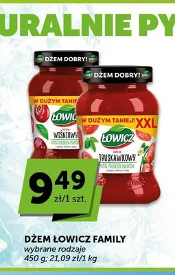Dżem wiśniowy Łowicz Family promocja w Groszek