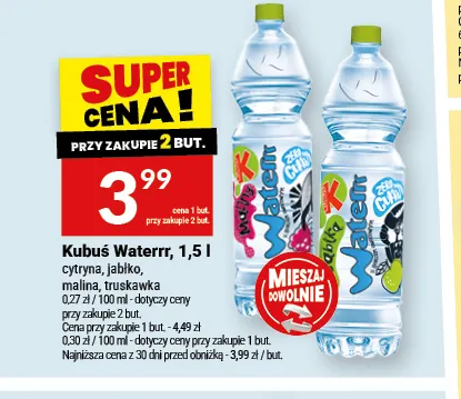 Kubuś Waterrr cytryna promocja w Twój Market