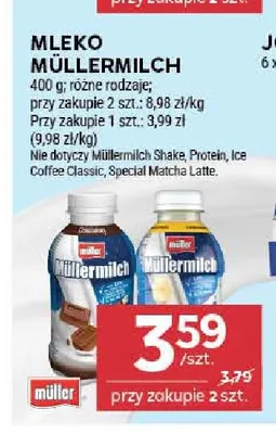 Mleko Müllermilch promocja w Stokrotka