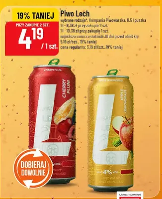 Piwo Lech promocja w POLOmarket