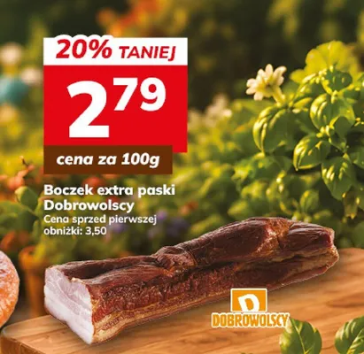 Boczek extra paski Dobrowolscy promocja w Hitpol