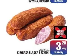 Kiełbasa śląska z szynki Madej Wróbel promocja w Tomi Markt