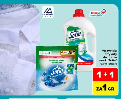 Artykuły do prania Sofin promocja w Carrefour