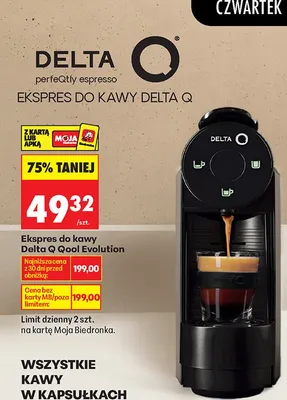 Ekspres do kawy Qool Evolution promocja w Biedronka