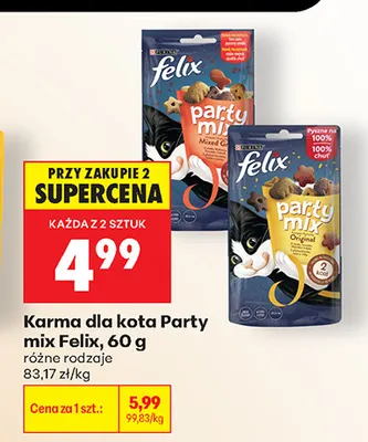 Karma dla kota Felix Party Mix Original promocja w Biedronka