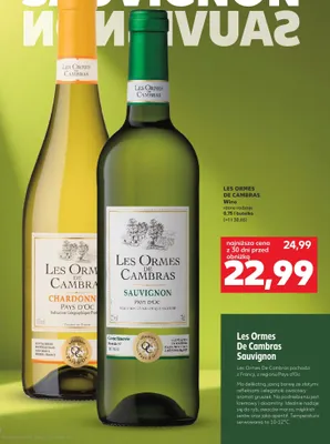 Wino Sauvignon różne rodzaje promocja w Kaufland