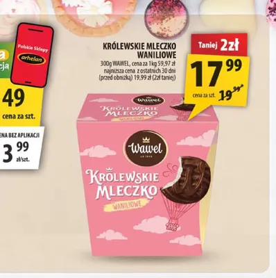 Królewskie Mleczko waniliowe Wawel promocja w Arhelan