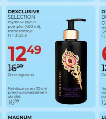Mydło w płynie pompka Dexclusive Selection promocja w Drogerie Jawa