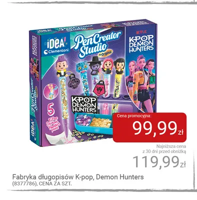 Fabryka długopisów K-pop Demon Hunters Clementoni promocja w Smyk