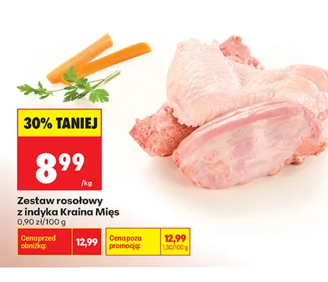Zestaw rosołowy z indyka Kraina Mięs promocja w Biedronka