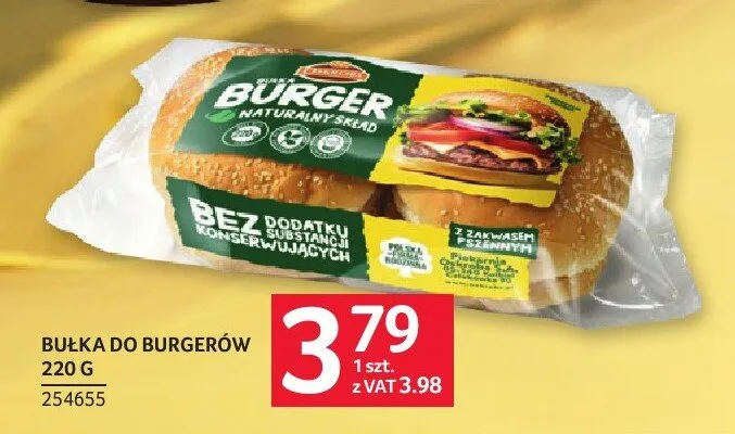 Bułka do burgerów Piekarnia Szwajcarska promocja w Selgros