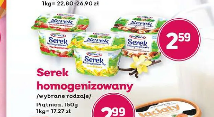 Serek homogenizowany Piątnica promocja w Bliski