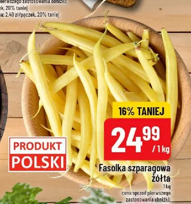 Fasolka szparagowa żółta polska promocja w POLOmarket