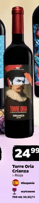 Wino Torre Oria Crianza Rioja wytrawne Hiszpania promocja w Netto