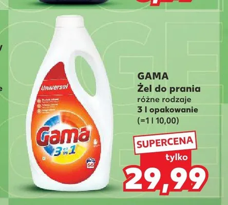 Żel do prania Gama promocja w Kaufland