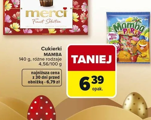 Cukierki różne rodzaje promocja w Carrefour