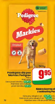 Przekąska dla psa Markies Pedigree promocja w Dino
