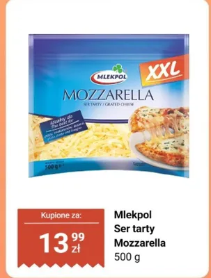 Ser tarty Mozzarella promocja w Dino